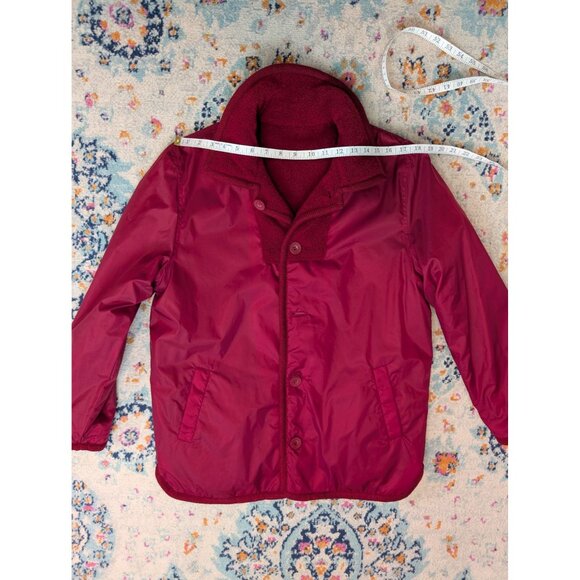 Vintage Braetan Burgundy Reversible Fleece and Windbreaker Jacket - S - Picture 8 of 12